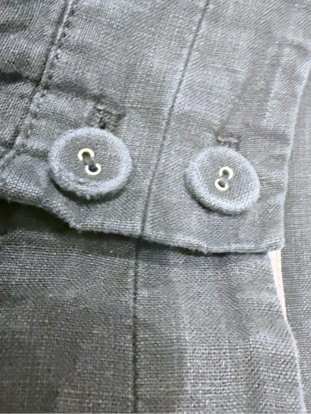 J Jill Black Linen Cropped Pants Black Size 12 H
